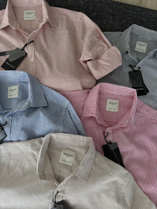 Premium Striped Linen Casual Shirt