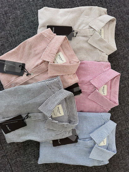 Premium Striped Linen Casual Shirt